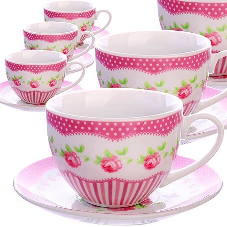 Чайный сервиз 12пр 220мл ЦВЕТЫ LR (25924) Чайный сервиз 12пр 220мл ЦВЕТЫ LR (25924)