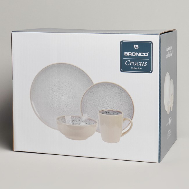 Набор посуды обеденной bronco "crocus" на 4 пер. 16 пр. беж Bronco (577-222)