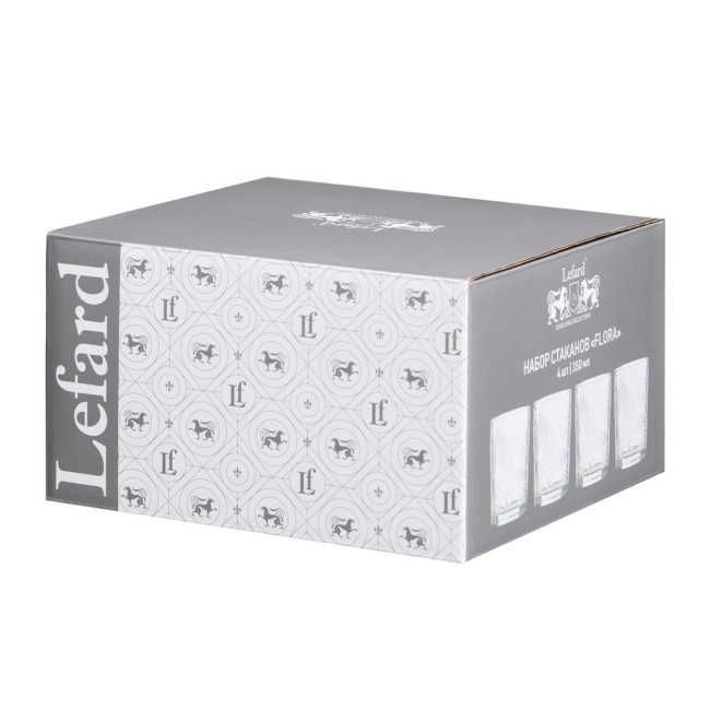 Набор стаканов из 4 шт. "flora" 350 мл/10 см Lefard (750-008)