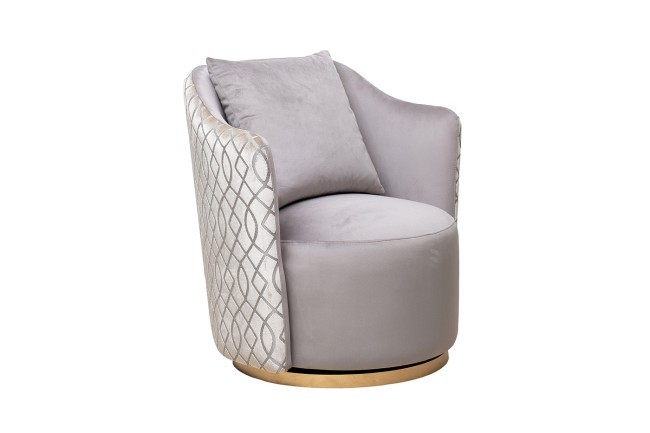 Кресло Verona вращающееся, велюр принт Colt032-SER+Melody /золото 70*77*80см (TT-00011601)