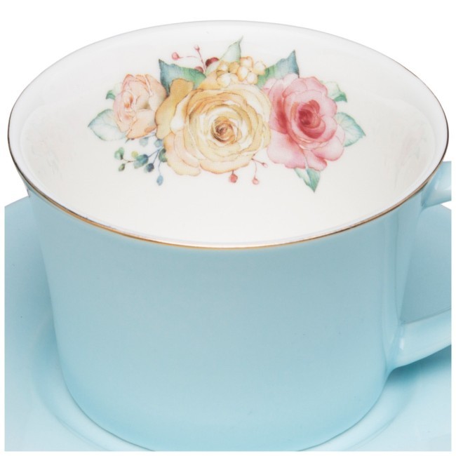 Чайный набор lefard "времена года" 4 пр. на 2 пер. 250 мл голубой-желтый Lefard (760-684)