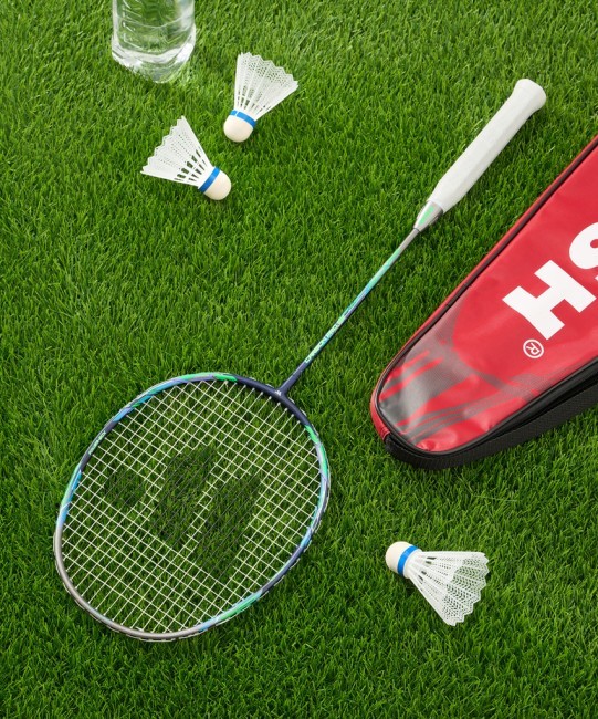 Ракетка для бадминтона WISH Carbon Pro 98, серый/зеленый (2119125)