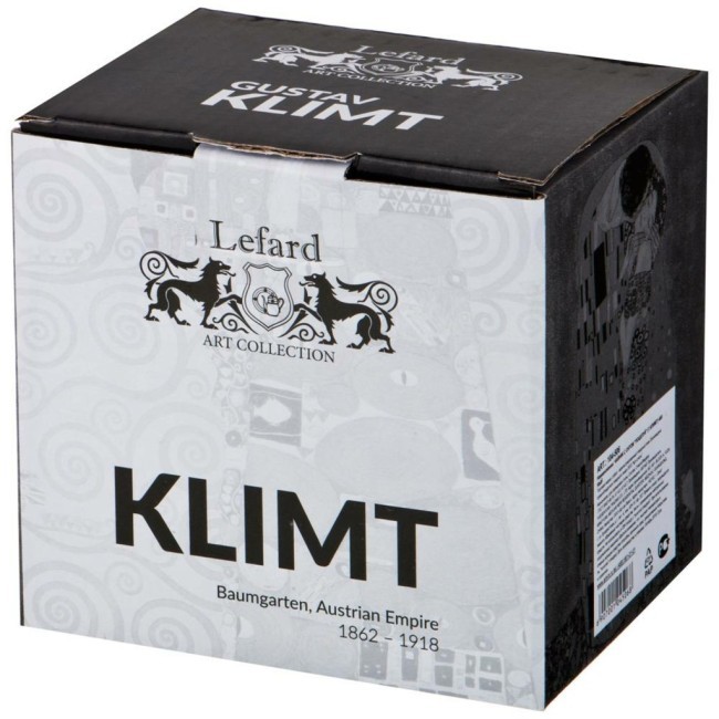 Чайник стеклянный с ситом lefard "поцелуй" (г.климт) 400 мл золотой Lefard (104-514)