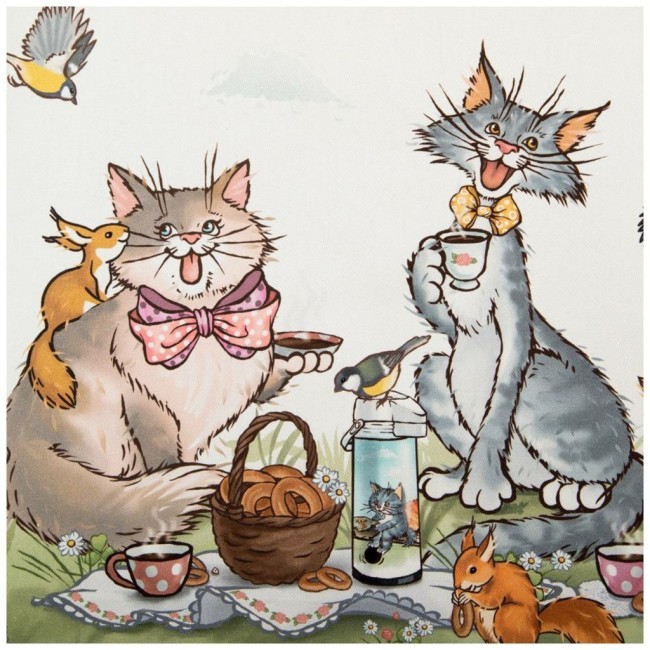 Фартук "пальчики оближешь", 100% хлопок,твил, белый Lefard (850-724-7)