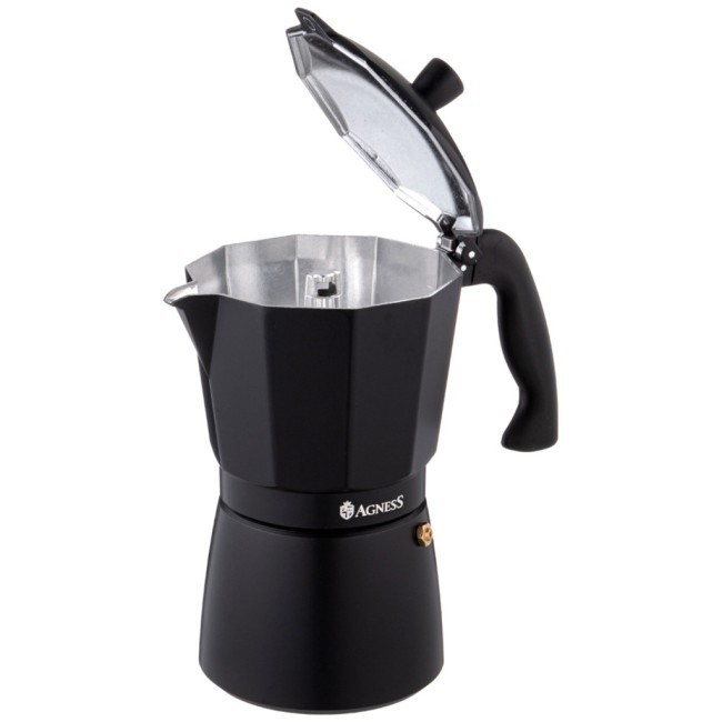 Кофеварка гейзерная "bonjour", 450 мл на 9 чашек Agness (944-012)