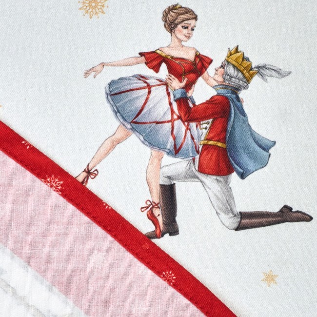 Скатерть круглая  "щелкунчик" ,190см ,красный , 100%хлопок , твил Lefard (850-762-25)