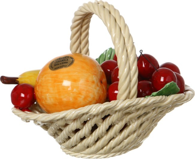 Изделие декоративное "корзина с фруктами" 20*16 см высота=16 см ORGIA (335-026)