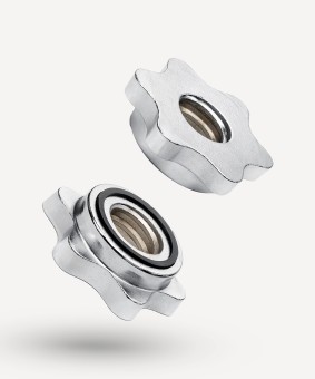 Гриф гантельный STARFIT BB-107 d=25 мм, металлический, хромированный, 35 см (1045079)