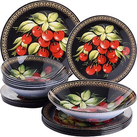 Набор стеклянной посуды 19 пр LR (30671)