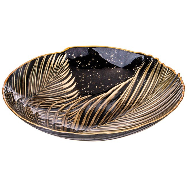 Блюдо глубокое "bohemia" black d=33см h=6.7 cm Bronco (336-105)