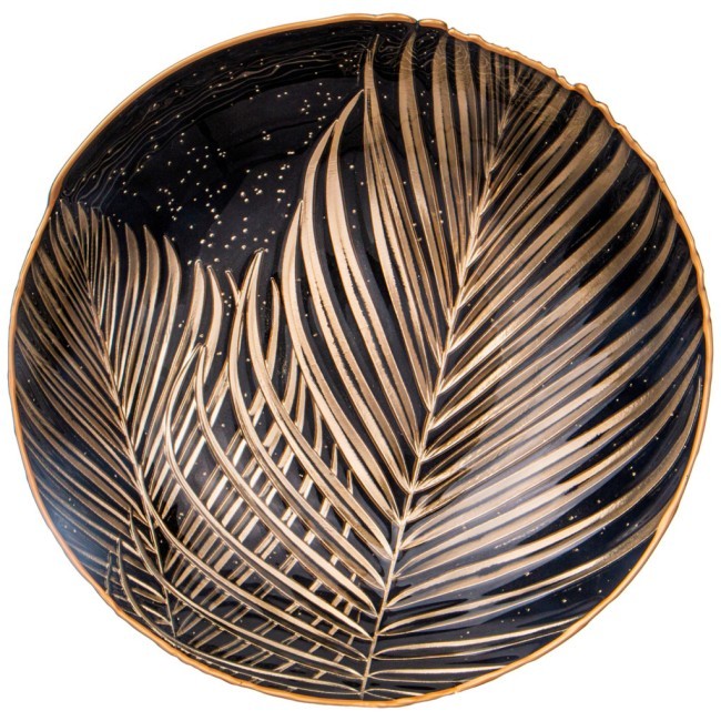 Блюдо глубокое "bohemia" black d=33см h=6.7 cm Bronco (336-105)