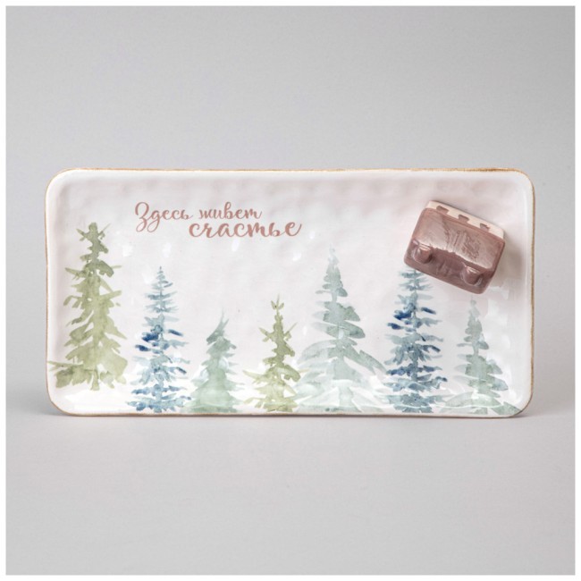 Блюдо сервировочное коллекция "chalet" 25*13*6 см Lefard (230-501)