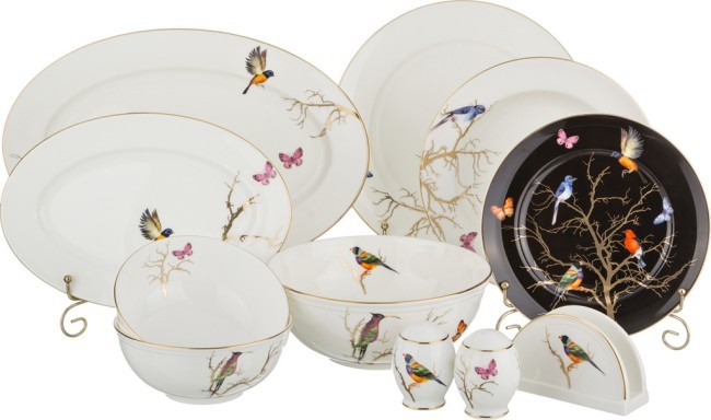 Столовый сервиз lefard "райские птицы" на 6 пер. 26 пр. Lefard (264-652)