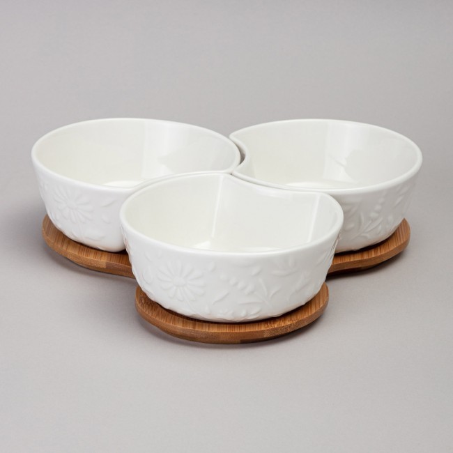 Менажница 3 секции lefard "flowers story" на дерев. подставке 22*22*6 см 250 мл Lefard (474-262) Менажница 3 секции lefard "flowers story" на дерев. подставке 22*22*6 см 250 мл Lefard (474-262)