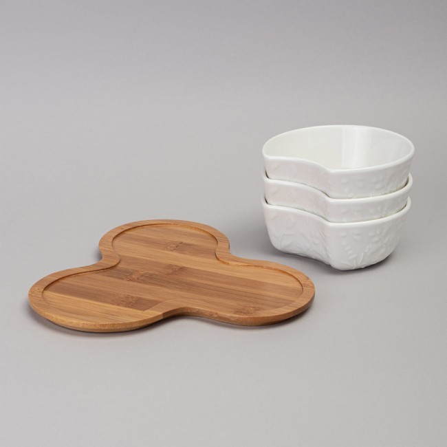 Менажница 3 секции lefard "flowers story" на дерев. подставке 22*22*6 см 250 мл Lefard (474-262) Менажница 3 секции lefard "flowers story" на дерев. подставке 22*22*6 см 250 мл Lefard (474-262)