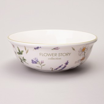 Салатник agness "flower story" 21,5*7,5 см 1350 мл Agness (358-2182)