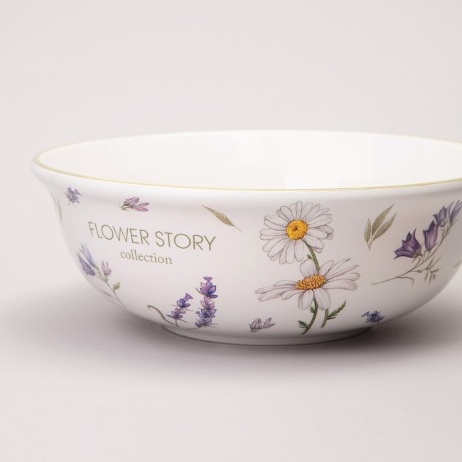 Салатник agness "flower story" 21,5*7,5 см 1350 мл Agness (358-2182)