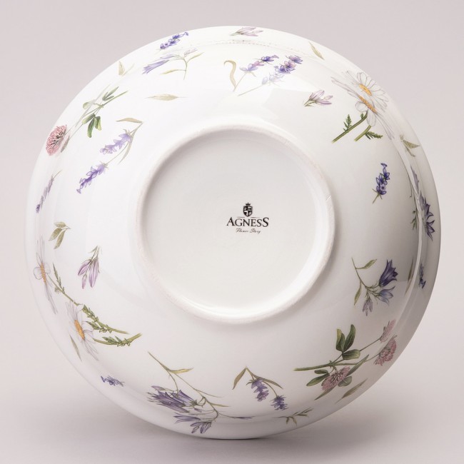 Салатник agness "flower story" 21,5*7,5 см 1350 мл Agness (358-2182)