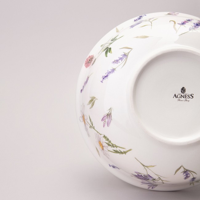 Салатник agness "flower story" 21,5*7,5 см 1350 мл Agness (358-2182)