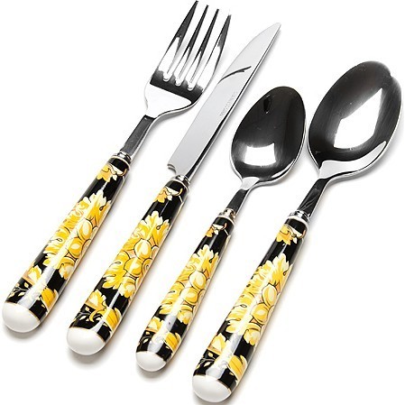 Стол/набор 24пр фарфор/ручка ВЕРСАЧЕ МВ (24918)