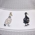 Скатерть круглая "family farm" 150 см ,100% хлопок,серый ,твил, пропитка SANTALINO (850-750-23)