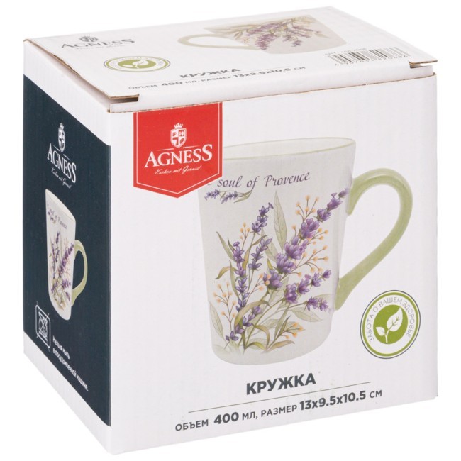 Кружка agness "душа прованса" 12*9*10 см 300 мл Agness (358-2068) Кружка agness "душа прованса" 12*9*10 см 300 мл Agness (358-2068)
