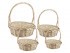 Набор корзин из 4-х шт. l: 39*13,5*42,  m:35x13x37, s:24*10,5*28 см, xs:24x10x28 Lefard (177-110)