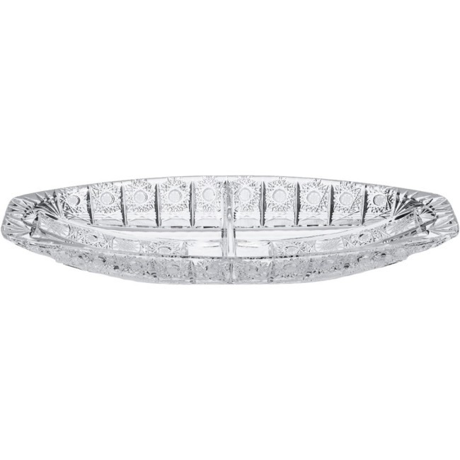 Менажница 2-х секционная "500pk" 36*14см. высота=4,5см. AURUM-CRYSTAL (614-644)