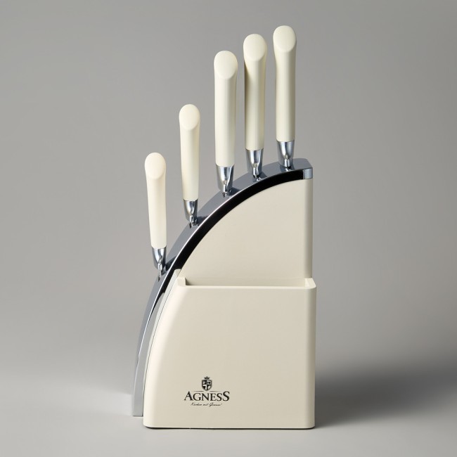 Набор ножей agness на пластиковой подставке, 6 предметов Agness (911-743)