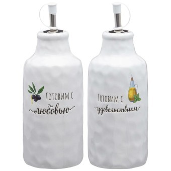 Набор емкостей для масла и уксуса из 2 пр. коллекция "crumpled"  7,5*7,5*20,5 см 500 мл Lefard (157-213) Набор емкостей для масла и уксуса из 2 пр. коллекция "crumpled"  7,5*7,5*20,5 см 500 мл Lefard (157-213)