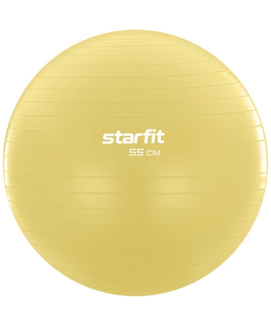 Фитбол STARFIT GB-108 антивзрыв, 900 гр, желтый пастель, 55 см (1747177) Фитбол STARFIT GB-108 антивзрыв, 900 гр, желтый пастель, 55 см (1747177)