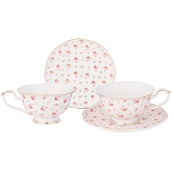 Чайный набор lefard "sonnet in roses" на 2 пер. 4 пр. 270 мл Lefard (275-1256)