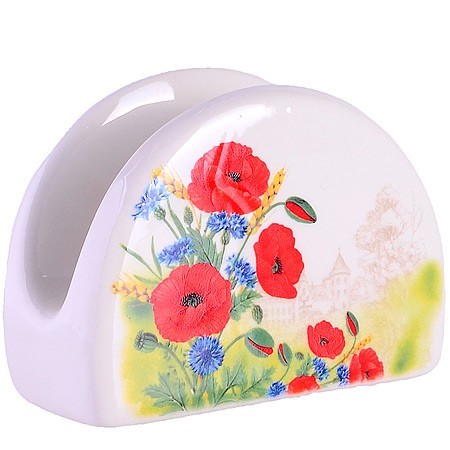 Салфетница на стол 9,5х4,4х7,1см Цветущие Маки доломит LR (60284) Салфетница на стол 9,5х4,4х7,1см Цветущие Маки доломит LR (60284)