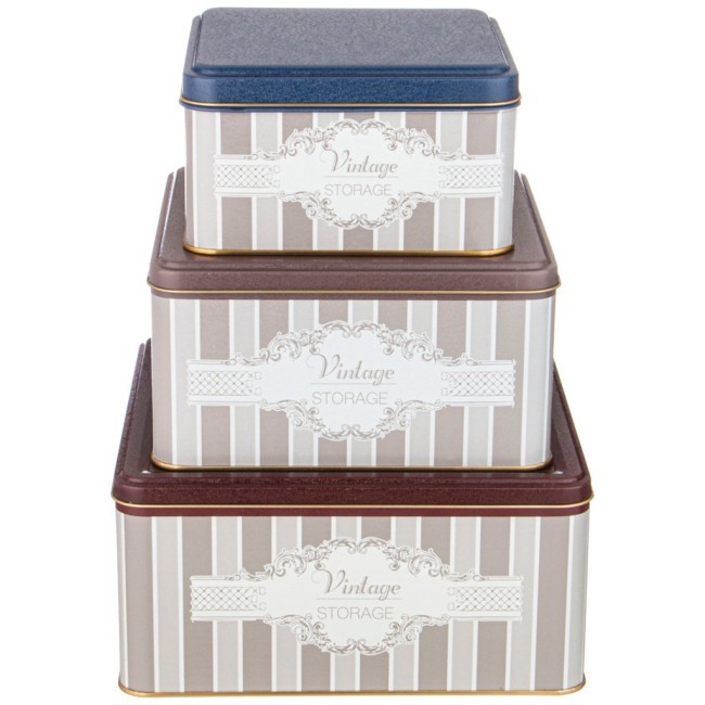 Набор емкостей для хранения "elegance" из 3-х штук,  1,9л/3,7л/5,8л Agness (949-070)