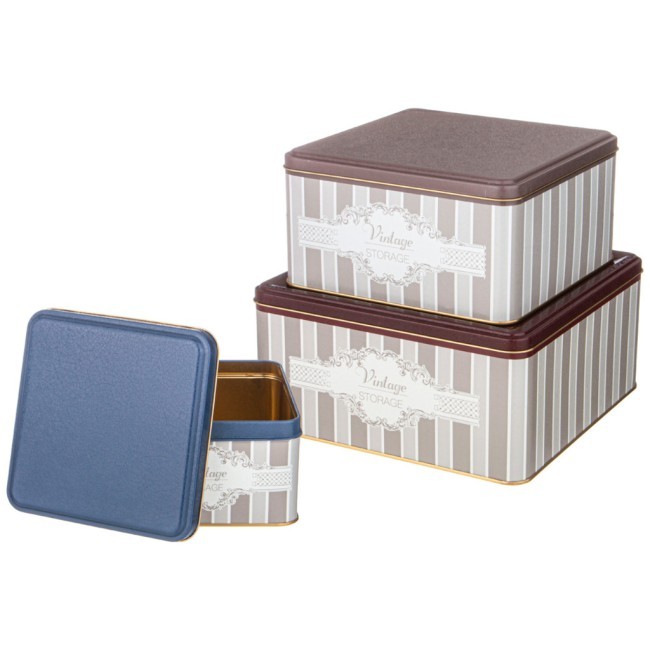 Набор емкостей для хранения "elegance" из 3-х штук,  1,9л/3,7л/5,8л Agness (949-070)