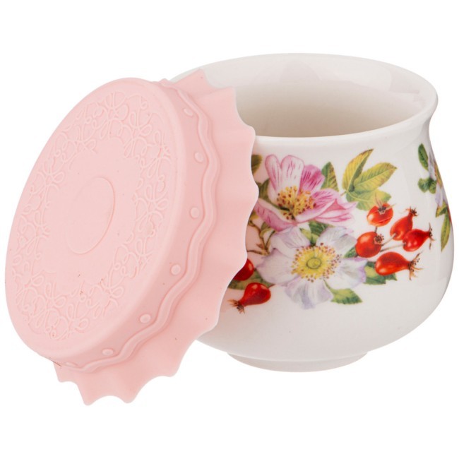 Баночка с силиконовой крышкой lefard "шиповник" 180 мл Lefard (359-314) Баночка с силиконовой крышкой lefard "шиповник" 180 мл Lefard (359-314)