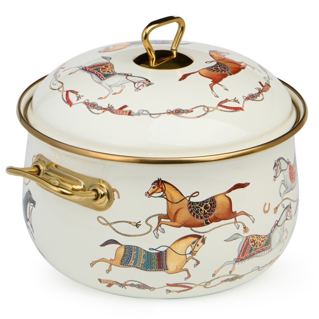 Кастрюля lefard эмалированная с крышкой, серия passage, 4,8л, диа.22см подходит для индук.плит Lefard (950-654)