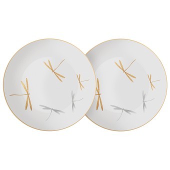 Набор тарелок закусочных lefard “elegance" 2 шт. 20*2 см Lefard (419-158)