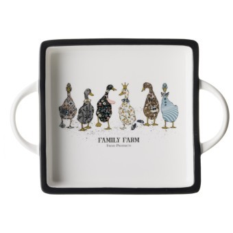 Блюдо с ручками lefard "family farm" квадрат. 25,5*18*4 см Lefard (263-1437)