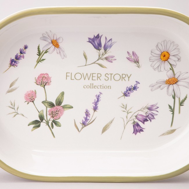 Блюдо-шубница agness "flower story" 28*17,5*4,5 см Agness (358-2190)