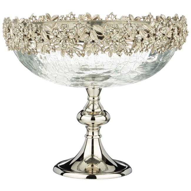 Фруктовница на ножке "бохо" диаметр=25,5 см. высота=20,5 см Lefard (875-240)