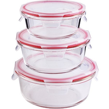 Набор контейнеров 0,4/0,65/0,95 стекло/пластик LR (31041) Набор контейнеров 0,4/0,65/0,95 стекло/пластик LR (31041)