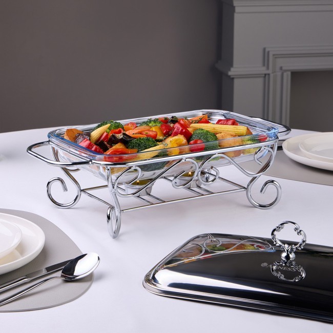 Мармит agness  прямоуг silver 2,2l Agness (781-506)