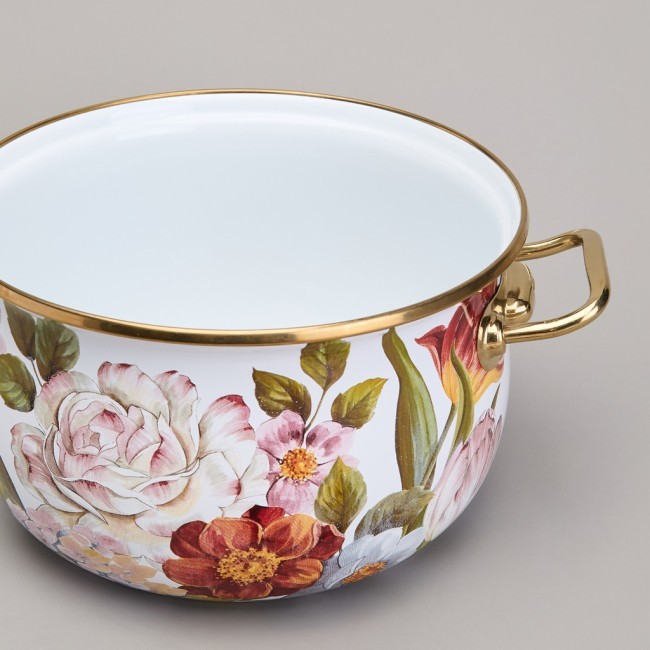 Кастрюля agness эмалированная с крышкой, серия фландрия, 4,8л, диа.22см Agness (950-594) Кастрюля agness эмалированная с крышкой, серия фландрия, 4,8л, диа.22см Agness (950-594)