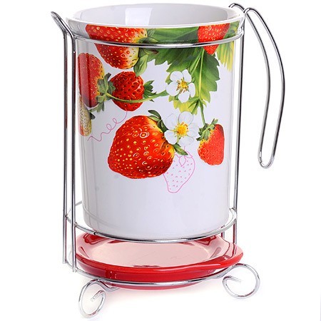 Подставка д/стол/прибор 3пр Клубника LR (26355)