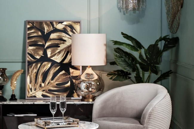 Лампа настольная плафон кремовый Н.83см (TT-00009482)