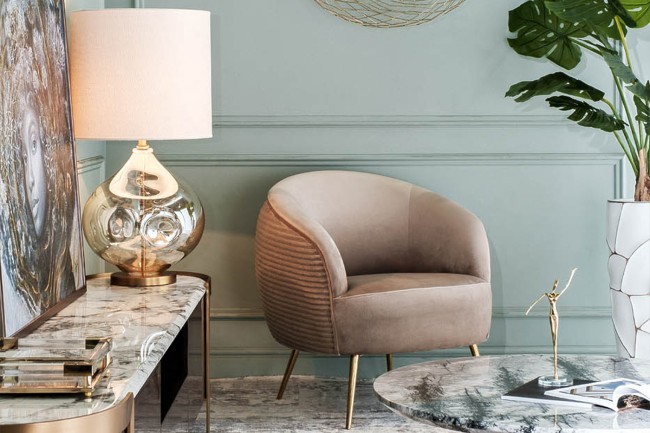 Лампа настольная плафон кремовый Н.83см (TT-00009482)