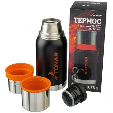 Термос Тонар 0,75 черный HS.TM-038 (67303) Термос Тонар 0,75 черный HS.TM-038 (67303)