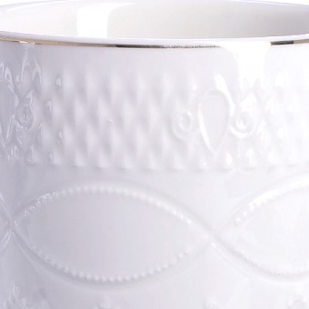 Кружка 300мл золот/окантовка фарфор LR (29074)