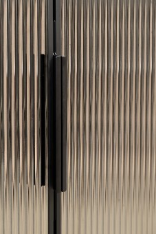 GD-10012-6-2 Шкаф Alto двухд c выдвиж ящик, цвет серый Кобальт, двер стекло(рифленое) 100*57*230.5см (TT-00016269)